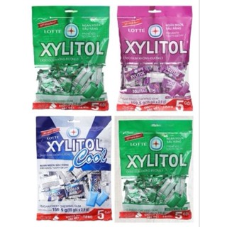   Combo  Kẹo cao su không đường Singum Xylitol Lotte gói 319g 