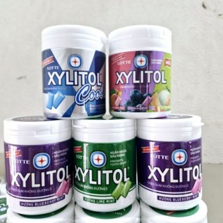   Combo  Kẹo cao su không đường Singum Xylitol Lotte hũ lọ 130g 