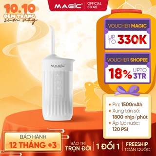 Máy Tăm Nước Cầm Tay Magic B-02 – Làm Sạch Kẽ Răng Sâu – 3 Chế Độ Nhẹ Êm, Pin Sạc Tiện Dụng