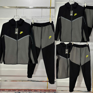 Bộ Nỉ Dài Thu Đông Thêu NICE KÌ Phối Logo To Siêu Đẹp - Bộ Nỉ Nai Kì Nỉ  Phối Mũ Thêu Logo Cao Cấp