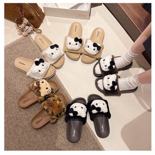 dép lông đế đúc kitty bản to siêu dễ thương