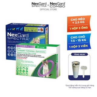 [FREE QUÀ TẶNG] [Combo Tiết Kiệm] NexGard SPECTRA - Viên nhai & Ống nhỏ gáy phòng nội, ngoại ký sinh