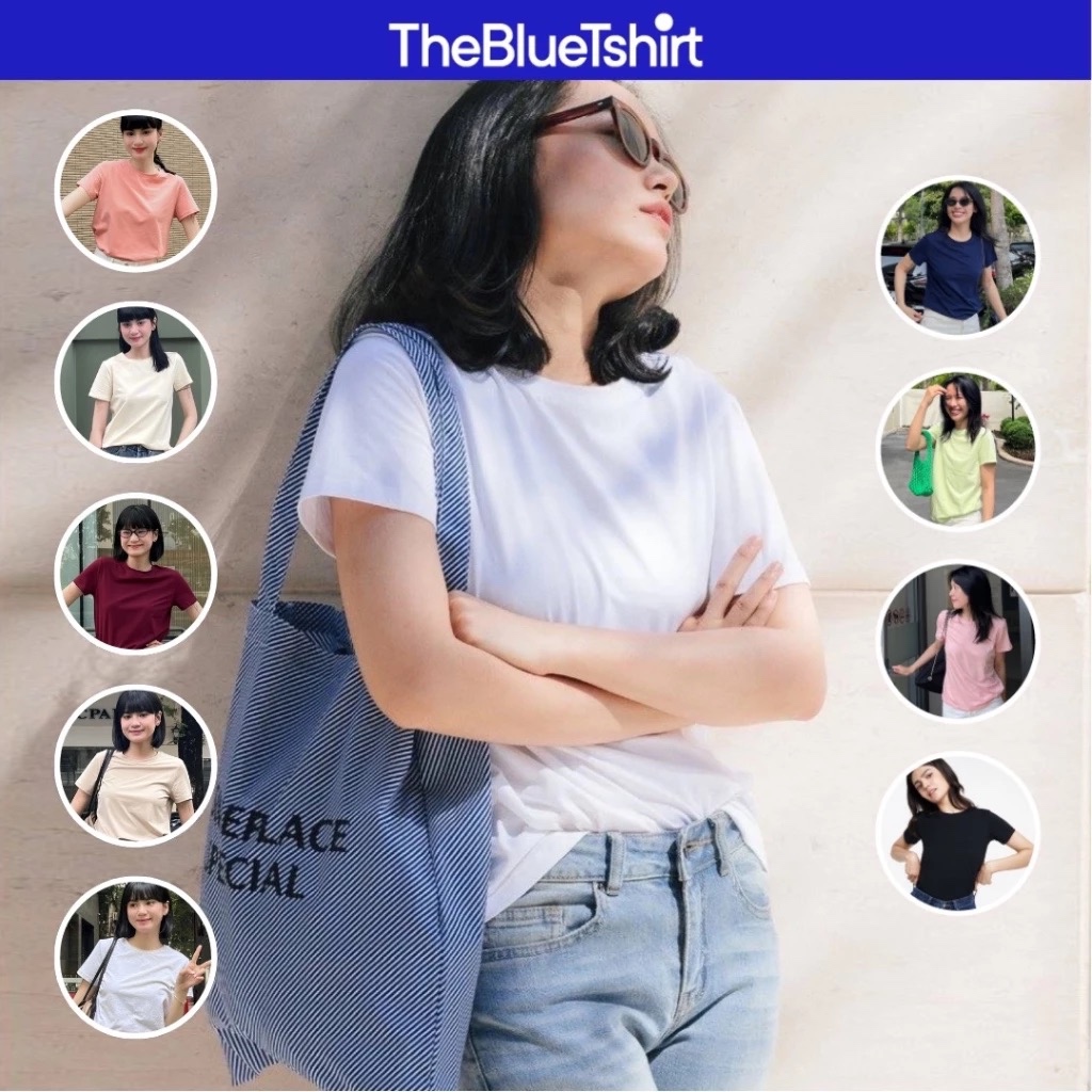 TheBlueTshirt - Áo thun tay ngắn trơn cho nữ - Hero T - Women