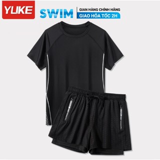 Bộ Đồ Bơi Nam YLIKE Bộ Bơi Nam Cộc Tay Bộ Bơi Nam Đồ Bơi Cho Nam Cộc Tay Quần 2 Lớp