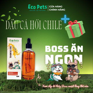 Dầu cá cho chó Ecopets CHILE bổ sung Omega 3 giảm rụng lông, mượt lông, giảm viêm da cho chó 100ml