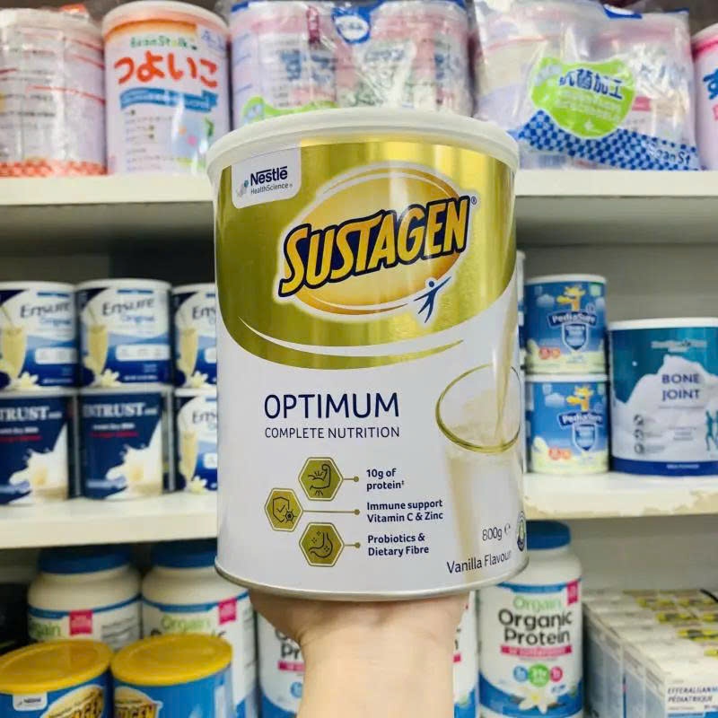 (Date 10/2026) Sữa Sustagen Optimum Nestle 800g của Úc date mới