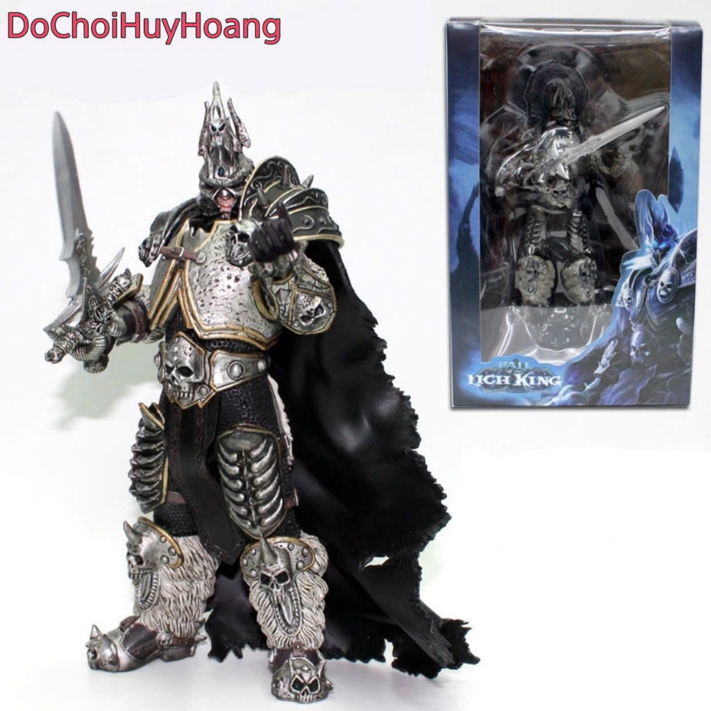 Mô hình tượng Lich King Arthas death knight Wow 17cm
