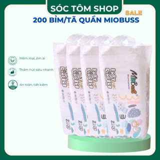 [Miobuss] Combo 4 bịch Tã/Bỉm quần Miobuss hàng xuất Anh đủ size M đến 4XL cho bé