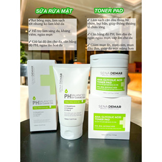    Tặng Nạ  Combo Sữa rửa mặt + Toner Pad SenaDemar Hàn Quốc 