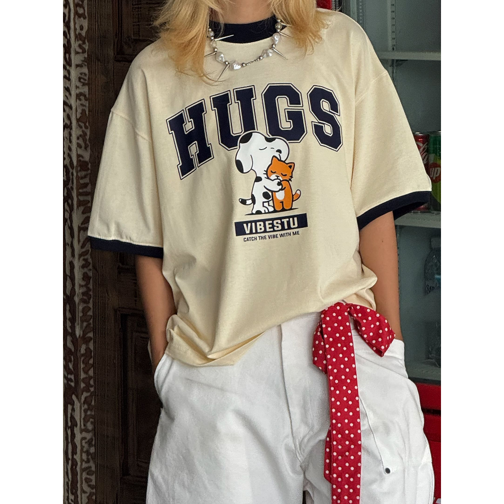 Áo Thun Local Brand VIBESTU " BST Phối Tay V1 ", Áo Thun Boxy Form Rộng Unisex 250Gsm 100% Cotton | BigBuy360 - bigbuy360.vn