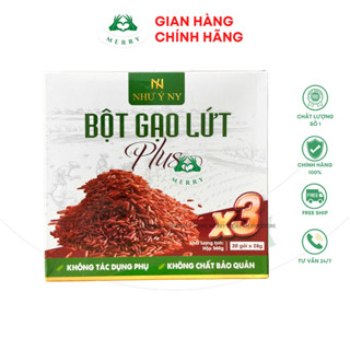 Bột Gạo Lứt Plus Như Ý X3 Chính Hãng MERRY STORE, Bột Gạo Lứt Như Ý NY Giúp Tiêu Hóa Tốt, Đẹp Dáng, Giàu Chất Xơ Vitamin