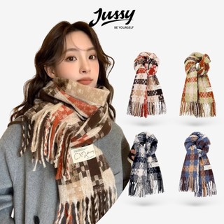  Khăn Choàng Cổ Caro JK57 Jussy Official Khăn Len Tab CXY KT 60x120cm Dày Mịn Giữ Ấm Mùa Đông Phụ Kiện Thời Trang Nam Nữ 