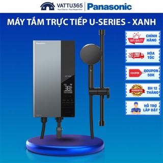 Máy tắm nước nóng trực tiếp Panasonic U-Series Màu Xanh 4500W, Sản xuất tại Malaysia | Dòng cao cấp