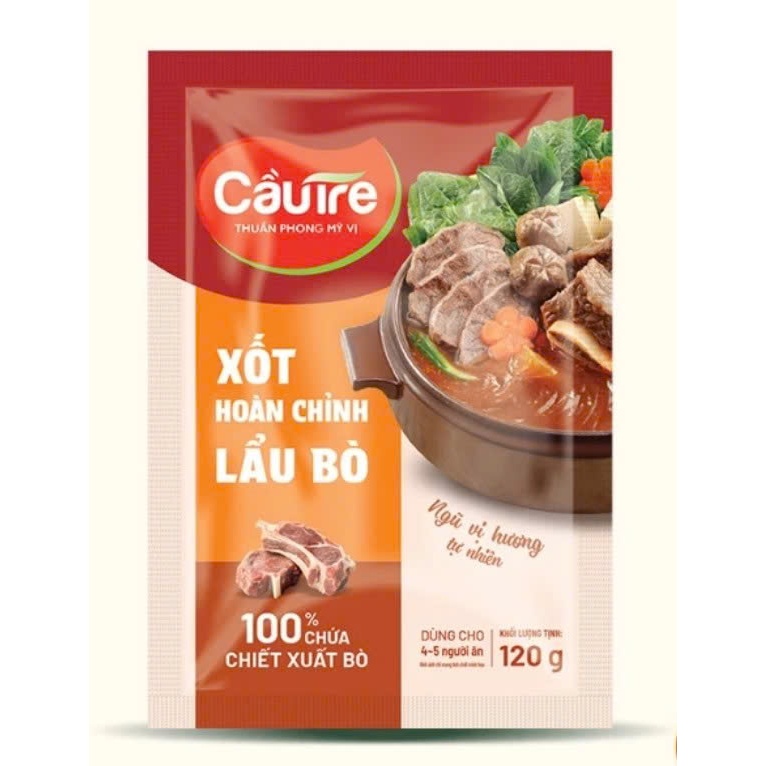 Xốt lẩu kim chi hoàn chỉnh Cầu Tre gói 120gr [Hà Nội giao hỏa tốc] - Lẩu bò