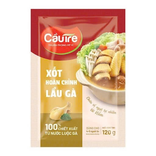 Xốt lẩu kim chi hoàn chỉnh Cầu Tre gói 120gr [Hà Nội giao hỏa tốc] - Lẩu gà