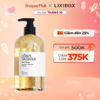  Gel Tắm Gội Tắm Bồn CoBa's Daughter Bodywash Shampoo and Bubble Bath 3in1 500ml - 3 hương thơm 