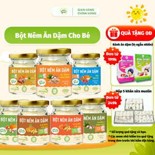 Bột Nêm Ăn Dặm Cho Bé ECOFOOD - Gia Vị Ăn Dặm Vị Heo,Bò,Gà,Vị Rau Củ Tổng Hợp,Cà Rốt,Nấm - 50gr