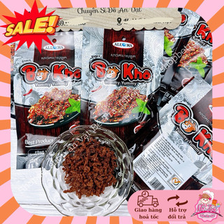(Combo 10 gói) Snack hình bò khô, ăn vặt cay aluowa