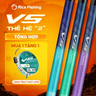 Cần câu đài RICE FISHING V5 Rice Fishing carbon cao cấp câu cá tổng hợp câu cảm giác tốt hơn