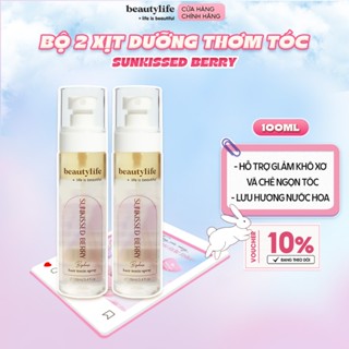 Bộ 2 Xịt Dưỡng Tóc 2 Lớp Beautylife 100ml giảm khô xơ dưỡng tóc xịt thơm tóc lưu hương nước hoa