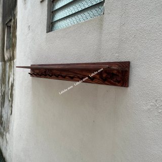 Kệ Treo Tường Đa Năng Có Móc Gỗ, Kệ Để Đồ Decor Lối Vào Phòng