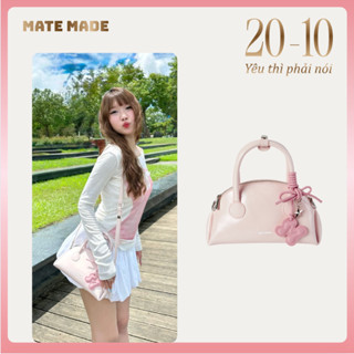 [TẶNG KÈM CHARM] MATEMADE Túi Xách - Túi Xách Nữ Macaron Bag Cầm Tay Thời Trang - Size 23