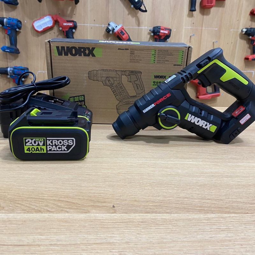 Máy khoan bê tông 2CN Pin20V WORX WU380S chính hãng