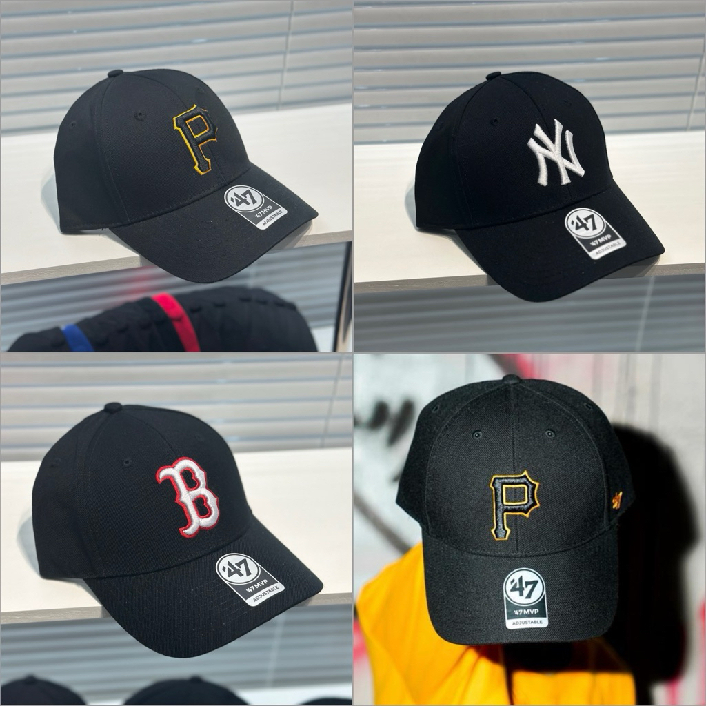 [Bao Check Chính Hãng💯] Nón 47 Brand MVP P Logo Viền Đen , Hàng Chính Hãng Cắt Tem, Không Tag