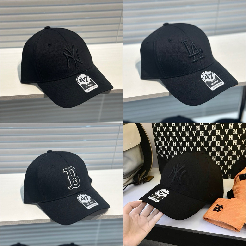 [Bao Check Chính Hãng💯] Nón 47 Brand MVP Logo NY Đen, Hàng Chính Hãng Full Tem CODE, Giao Hoả Tốc HC