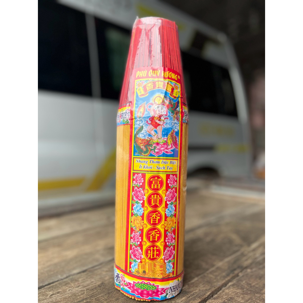 [bó 1000 cây] nhang thường, cây nhỏ, k mùi (loại 4 tấc)