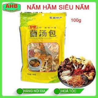 Nấm Hầm Siêu Nấm 100g thập cẩm nấm ngon ( Gói Vàng )