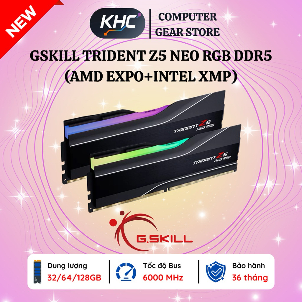RAM PC GSKILL Trident Z5 NEO RGB 16GB 32GB 64GB DDR5 (AMD EXPO+Intel XMP) (Full VAT)