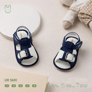 Dép tập đi cho bé Ualarogo sandal đế cao su chống trượt an toàn xăng đan quai dán điều chỉnh 5584