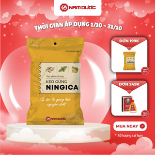 Thực phẩm bổ sung Kẹo Gừng Ningica-  Bịch 10 gói x 10 viên ngậm