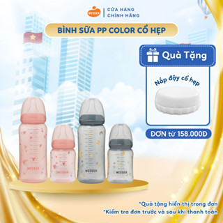 Bình sữa cổ HẸP PP COLOR Wesser 140ml/250ml