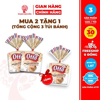 [MUA 2 TẶNG 1] Tổng cộng 3 Túi Bánh Mì Siêu Hạt Dinh Dưỡng Otto Phạm Nguyên 145g | Bánh mì dinh dưỡng | Đồ ăn vặt