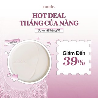 Phấn nước che phủ toàn diện bền màu mịn màng kiềm dầu 24h mude Cushion Soft Silky Fit All Day (15g)