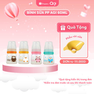 Bình sữa cổ hẹp PP Agi 60ml [ BAO BÌ MỚI ]