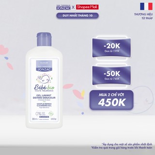 [VOUCHER 35K] Gel Tắm Gội Hữu Cơ JONZAC Dành Cho Bé Từ Sơ Sinh (250Ml-500Ml)