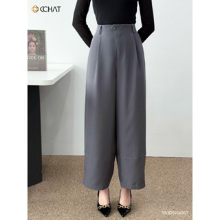 Quần Ống Rộng CCHAT Dáng Suông Kiểu Nacci Chất Liệu Tuytsi Cao Cấp 55QDS2003ST