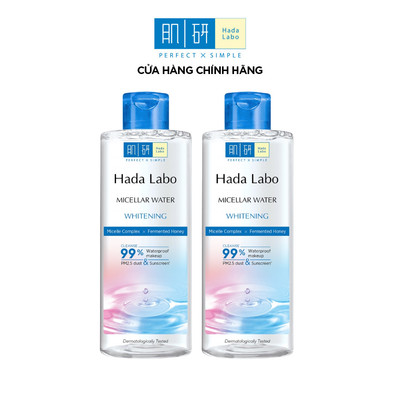 [KOL] COMBO 02 Nước tẩy trang làm sạch,hỗ trợ dưỡng sáng da Hada Labo Micellar Water Whitening(chai 240mlx 2)
