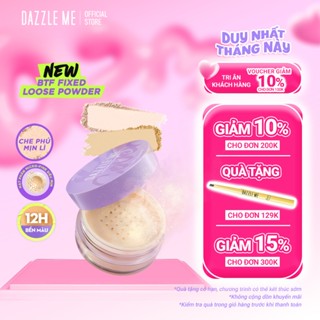 Phấn phủ kiềm dầu dạng bột DAZZLE ME Loose Powder trang điểm chống nước mồ hôi kiểm soát dầu 8g