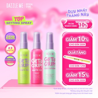 Xịt Khóa makeup Nền DAZZLE ME Setting Spray Dewy Fix Cố Định Trang Điểm Lâu Trôi Cấp Ẩm 60ml