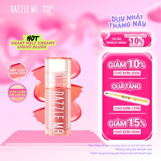 DAZZLE ME Kem Má Hồng Chống Thấm Nước Mồ Hôi Ửng Hồng Tự Nhiên Heart-Melt Creamy Liquid Blush 2.5g