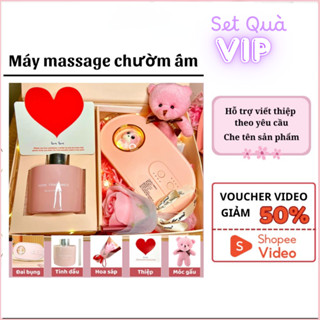  SET quà máy massage giảm đau bụng kinh máy làm ấm bụng cho phụ nữ khi đến kì - Bluechip VN 