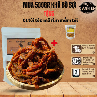 Bò khô sợi loại 1 - gói 250g hoặc 500g - Vị cay nhẹ - Phù hợp mọi lứa tuổi-Đồ ăn vặt-Food, Snack