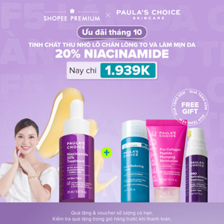 Tinh chất thu nhỏ lỗ chân lông to và làm sáng mịn da Paula's Choice Clinical Niacinamide 20% Treatment 20ml A8030