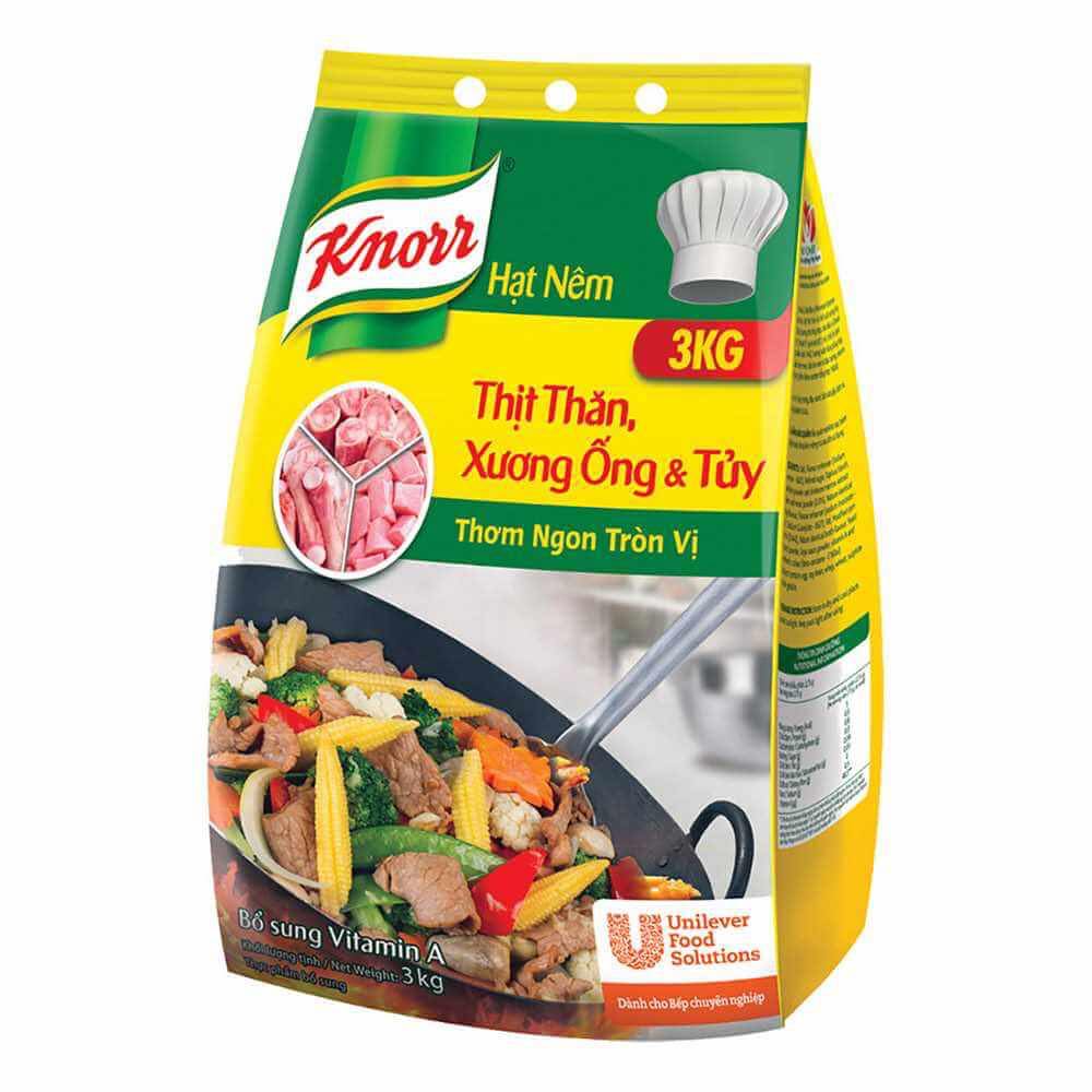 Hạt Nêm Knorr 3kg – Chính Hãng, Đậm Đà, Nguyên Chất, Chất Lượng Cao