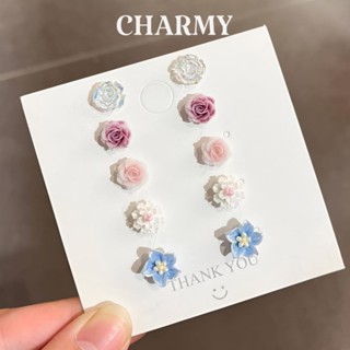   1 cặp  Chốt kẹp bông tai nam châm BT501 hình hoa kẹp khuyên tai thời trang - Charmy 