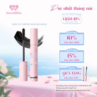 BARENBLISS Mascara Roll To Volume Chống Thấm Nước Lâu Trôi Cho Làn Mi Dày Cong 8gr Cosmetic Mỹ Phẩm